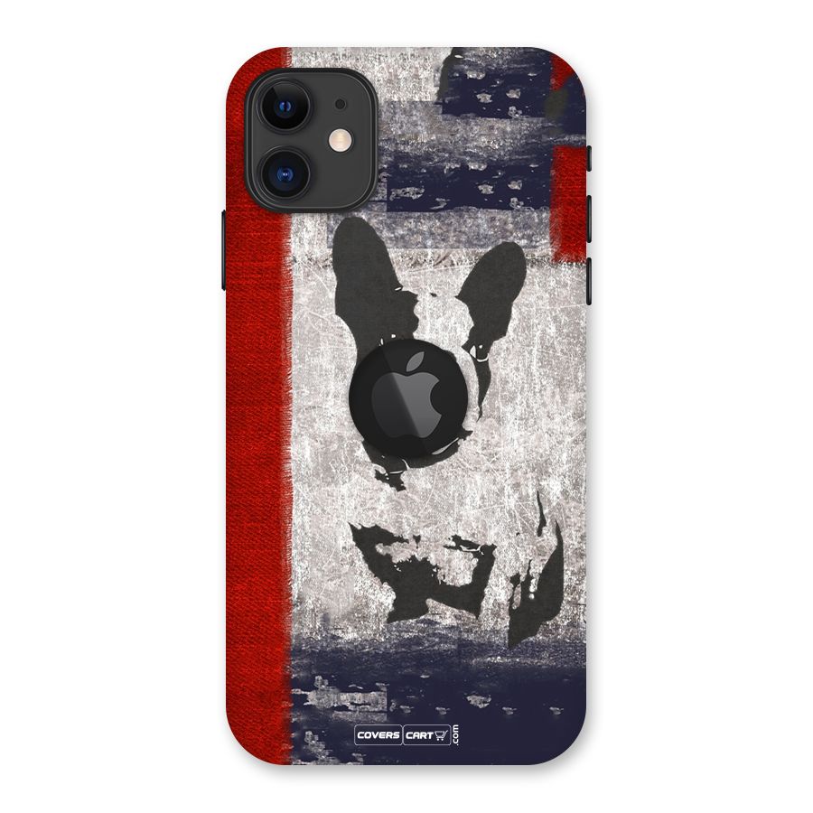Bull Dog Back Case for iPhone 11 Logo Cut