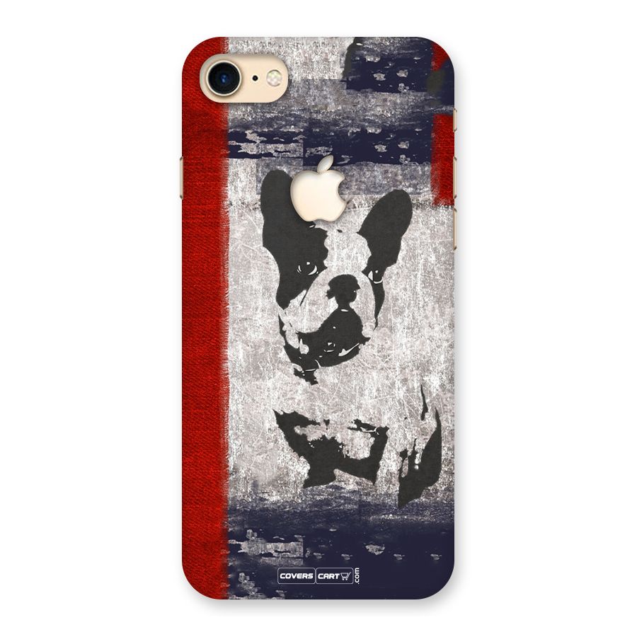 Bull Dog Back Case for iPhone 7 Apple Cut