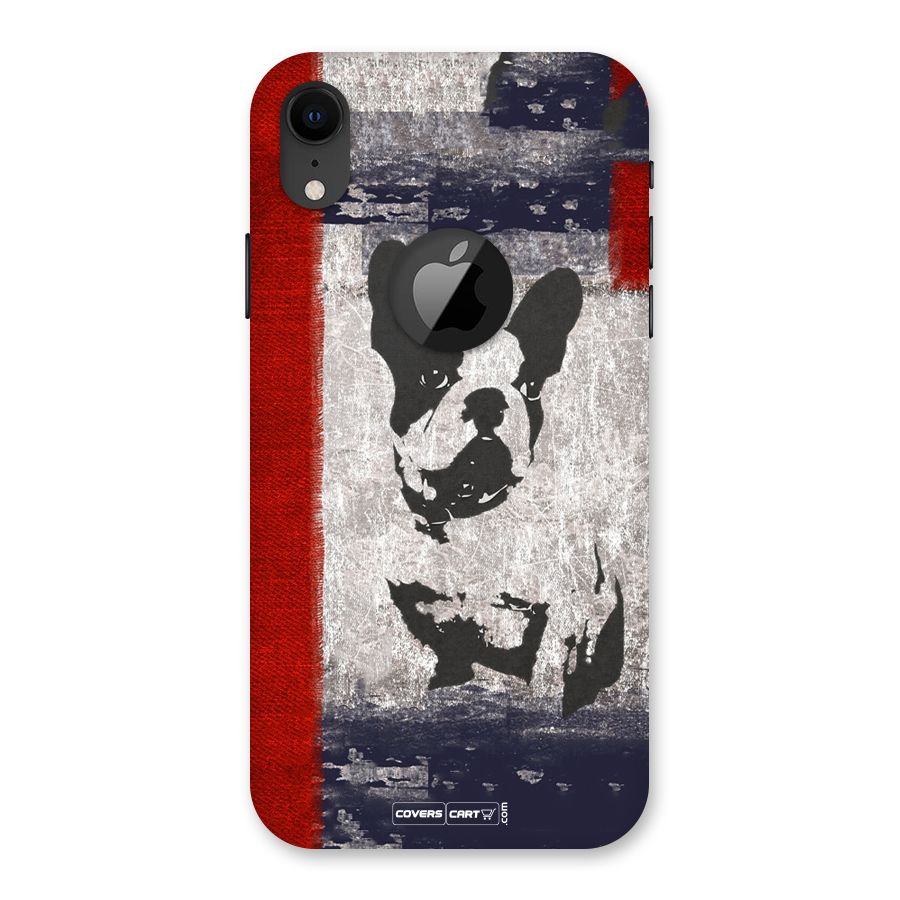 Bull Dog Back Case for iPhone XR Logo Cut