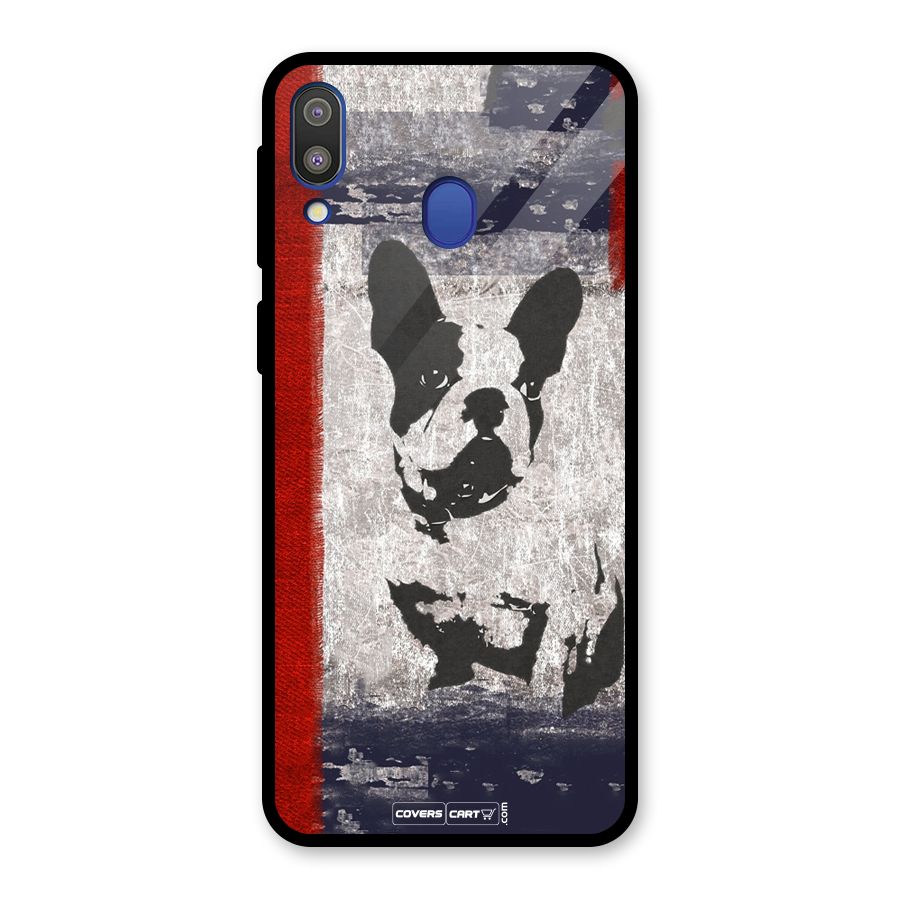 Bull Dog Glass Back Case for Galaxy M20