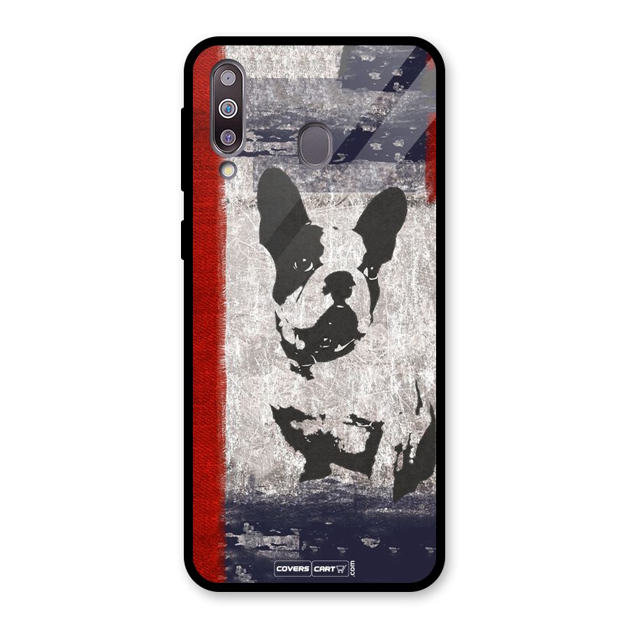 Bull Dog Glass Back Case for Galaxy M30