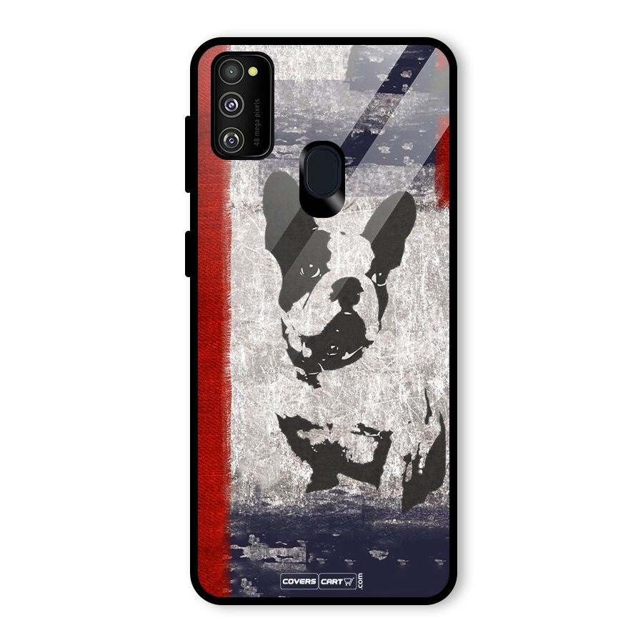 Bull Dog Glass Back Case for Galaxy M30s