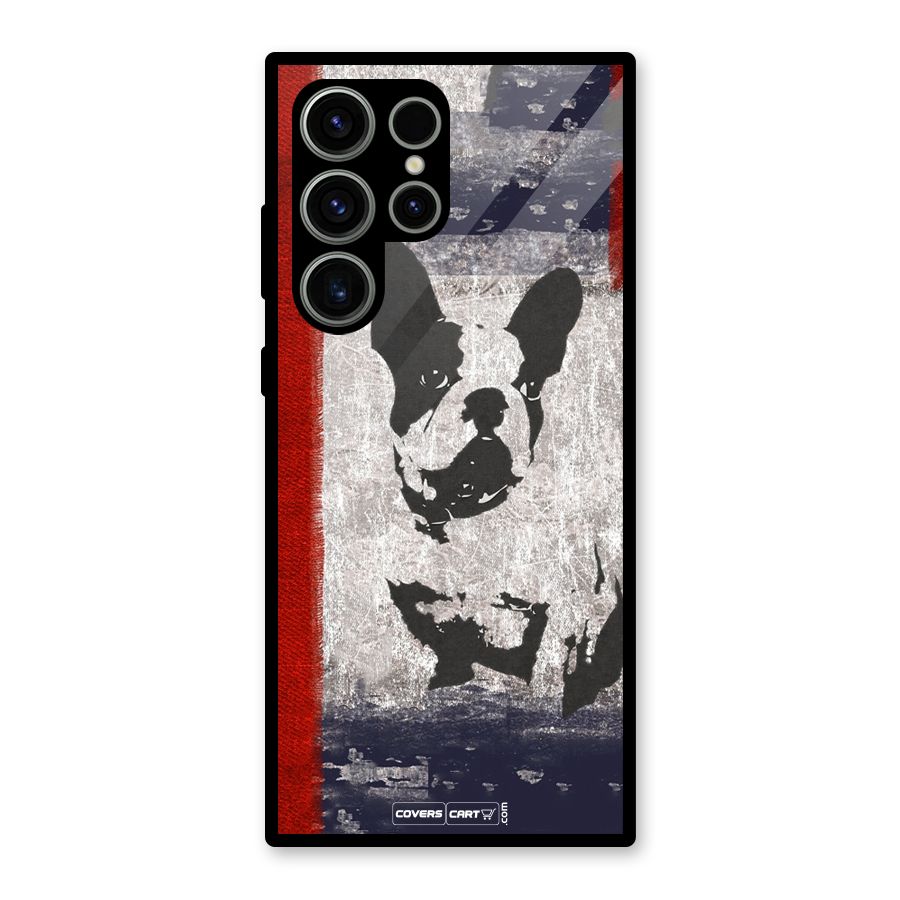Bull Dog Glass Back Case for Galaxy S23 Ultra