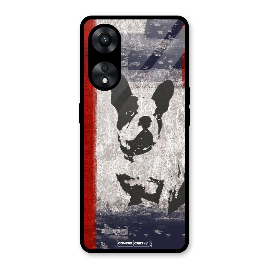 Bull Dog Glass Back Case for Oppo A78