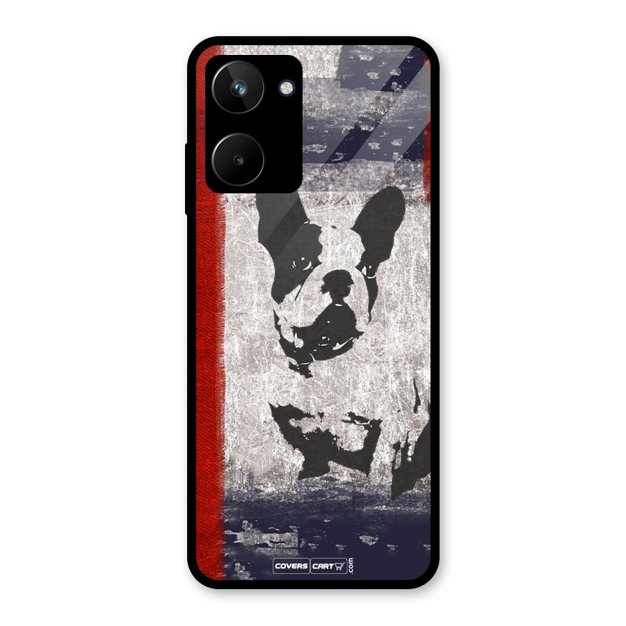 Bull Dog Glass Back Case for Realme 10