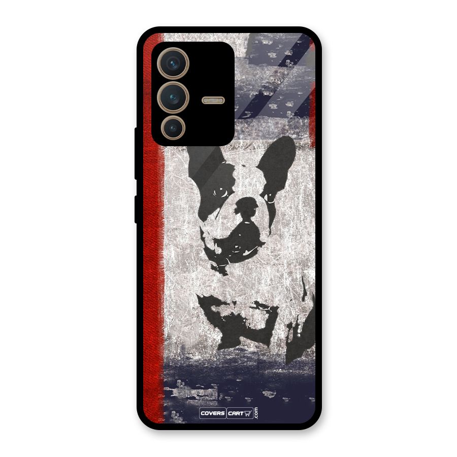 Bull Dog Glass Back Case for Vivo V23 5G