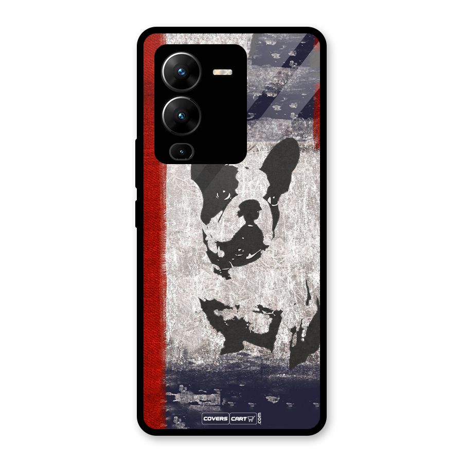 Bull Dog Glass Back Case for Vivo V25 Pro