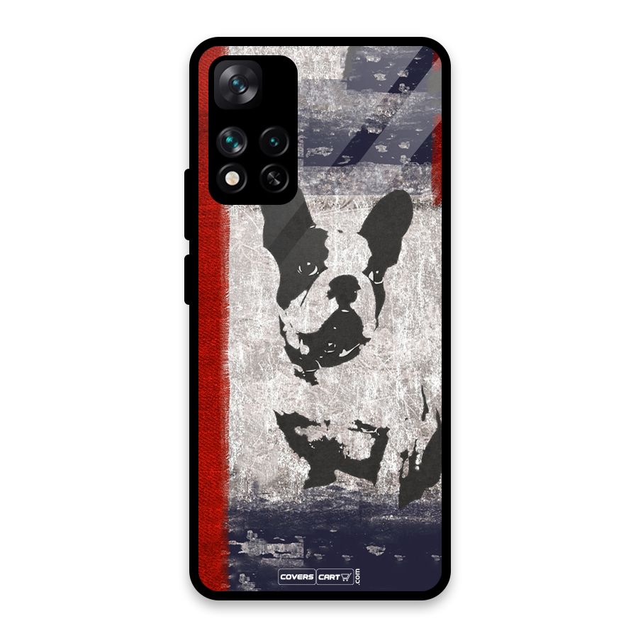 Bull Dog Glass Back Case for Xiaomi 11i HyperCharge 5G