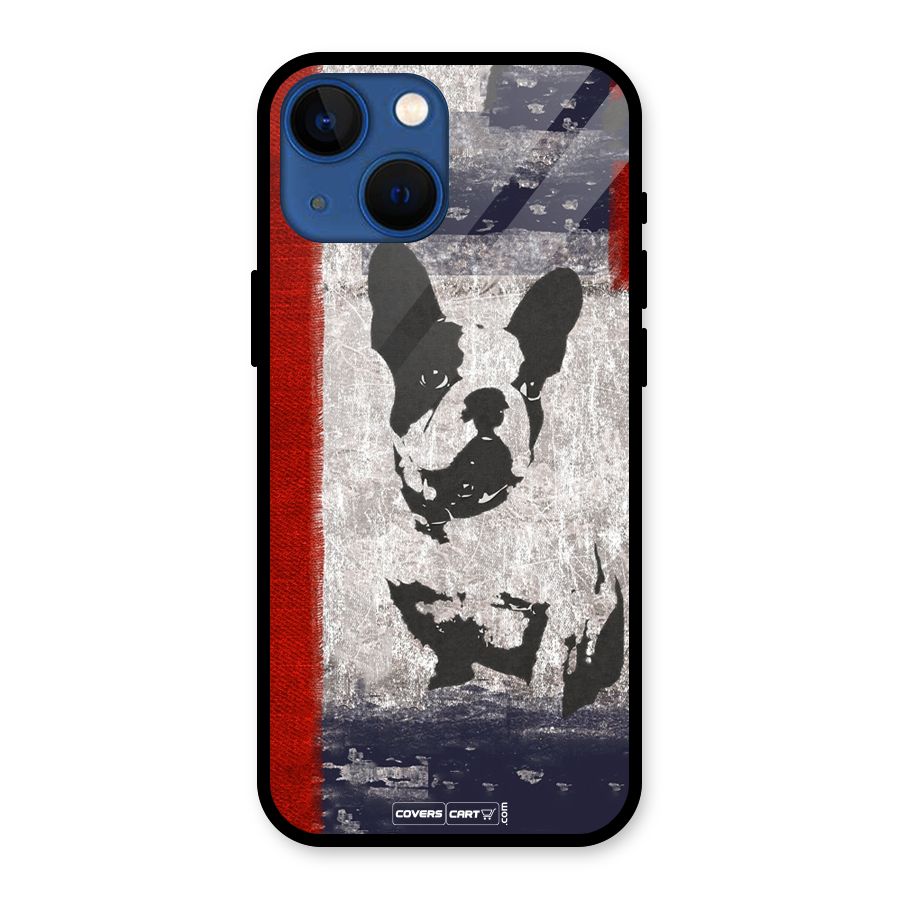 Bull Dog Glass Back Case for iPhone 13 Mini