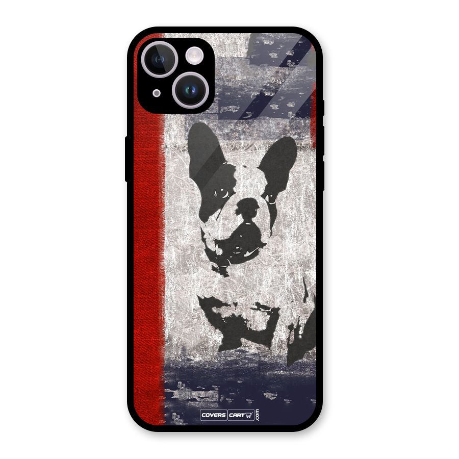 Bull Dog Glass Back Case for iPhone 14 Plus