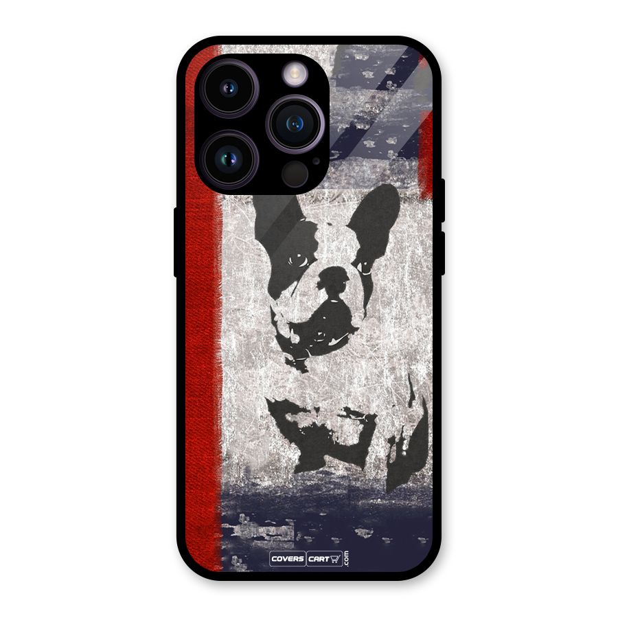 Bull Dog Glass Back Case for iPhone 14 Pro