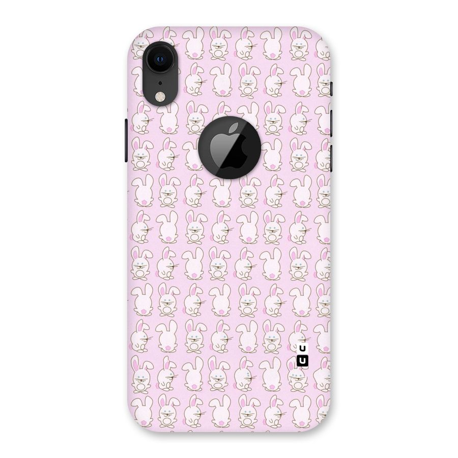 Bunny Cute Back Case for iPhone XR Logo Cut
