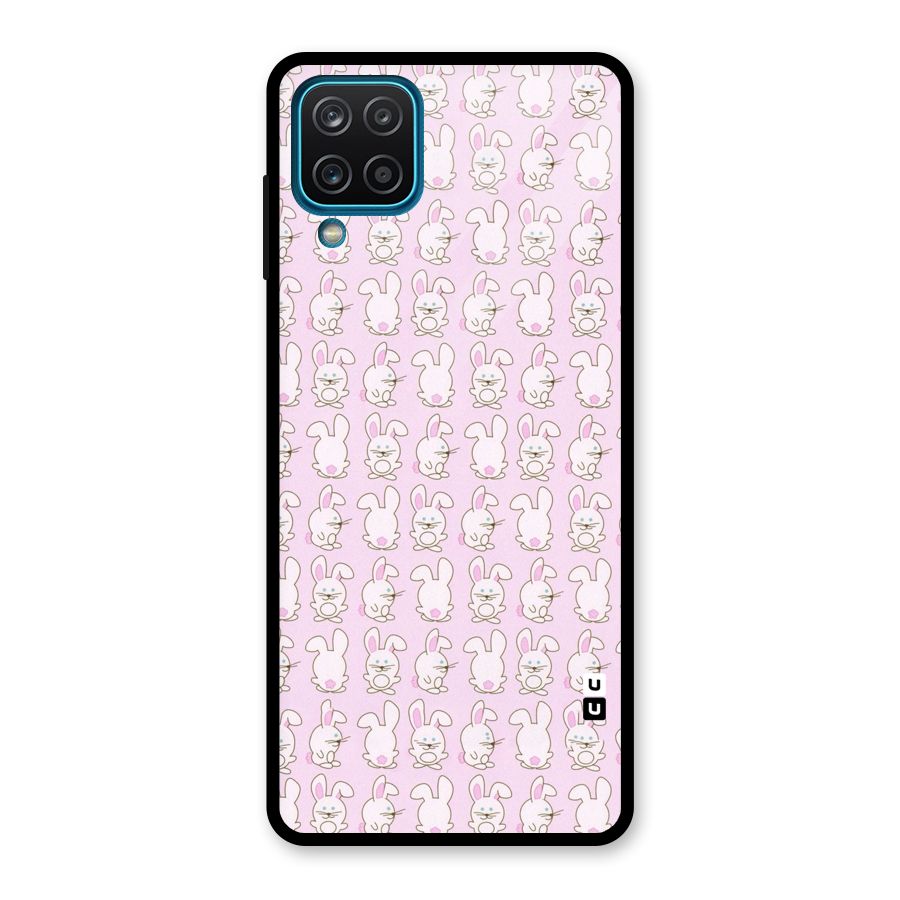 Bunny Cute Glass Back Case for Galaxy A12