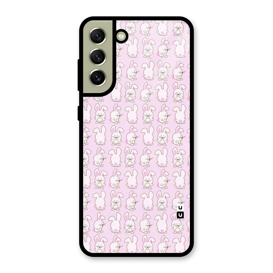 Bunny Cute Glass Back Case for Galaxy S21 FE 5G
