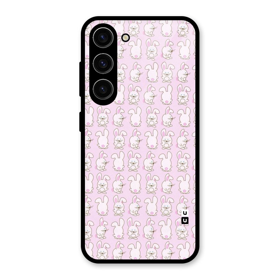 Bunny Cute Glass Back Case for Galaxy S23