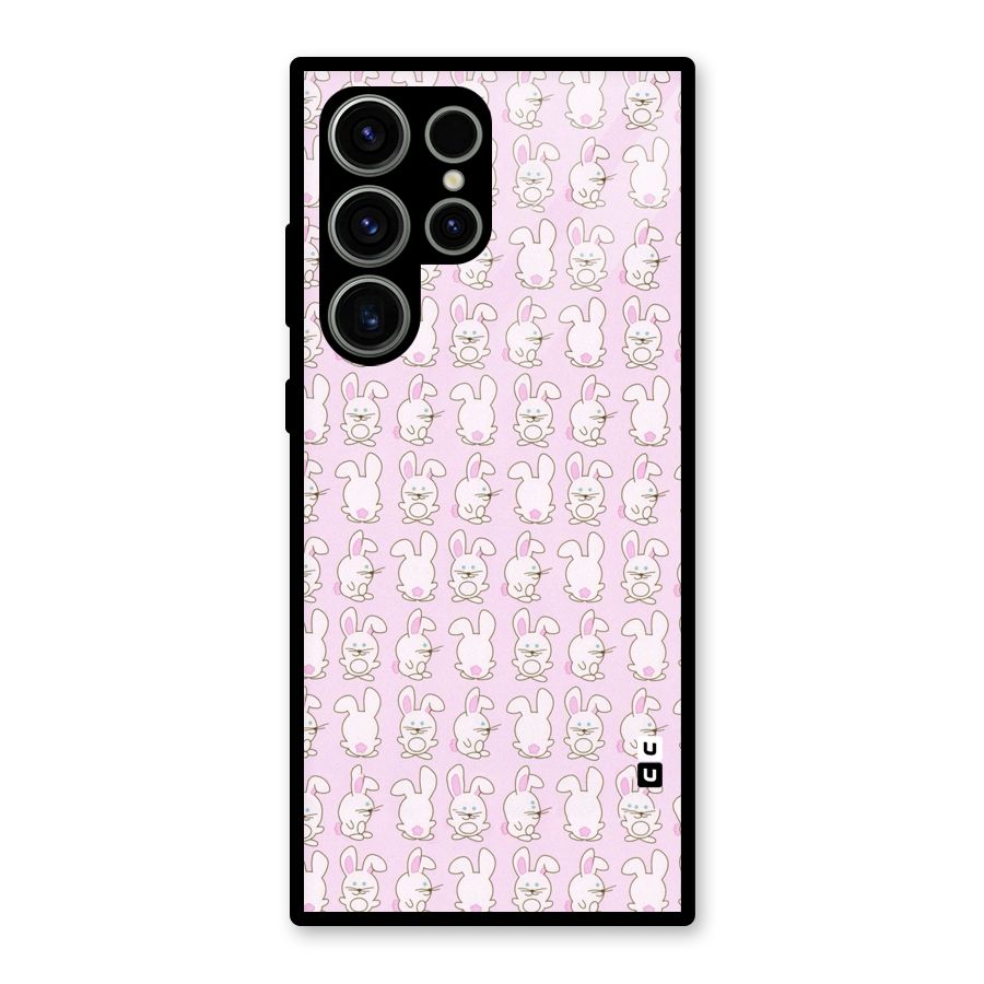 Bunny Cute Glass Back Case for Galaxy S23 Ultra