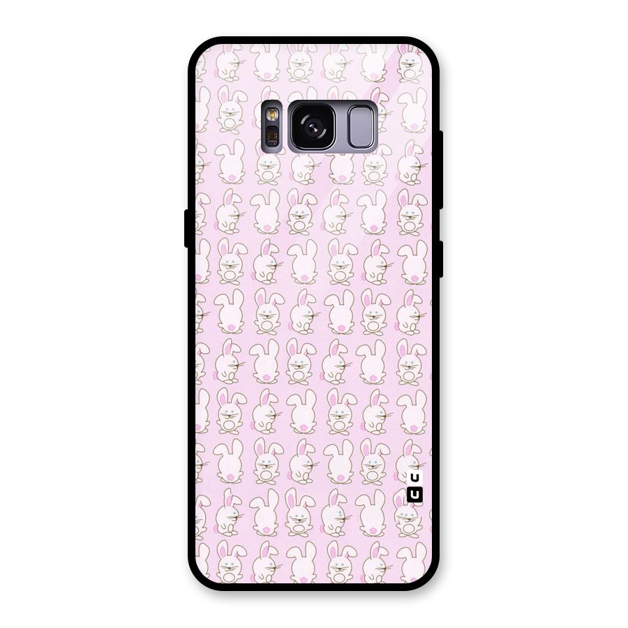 Bunny Cute Glass Back Case for Galaxy S8
