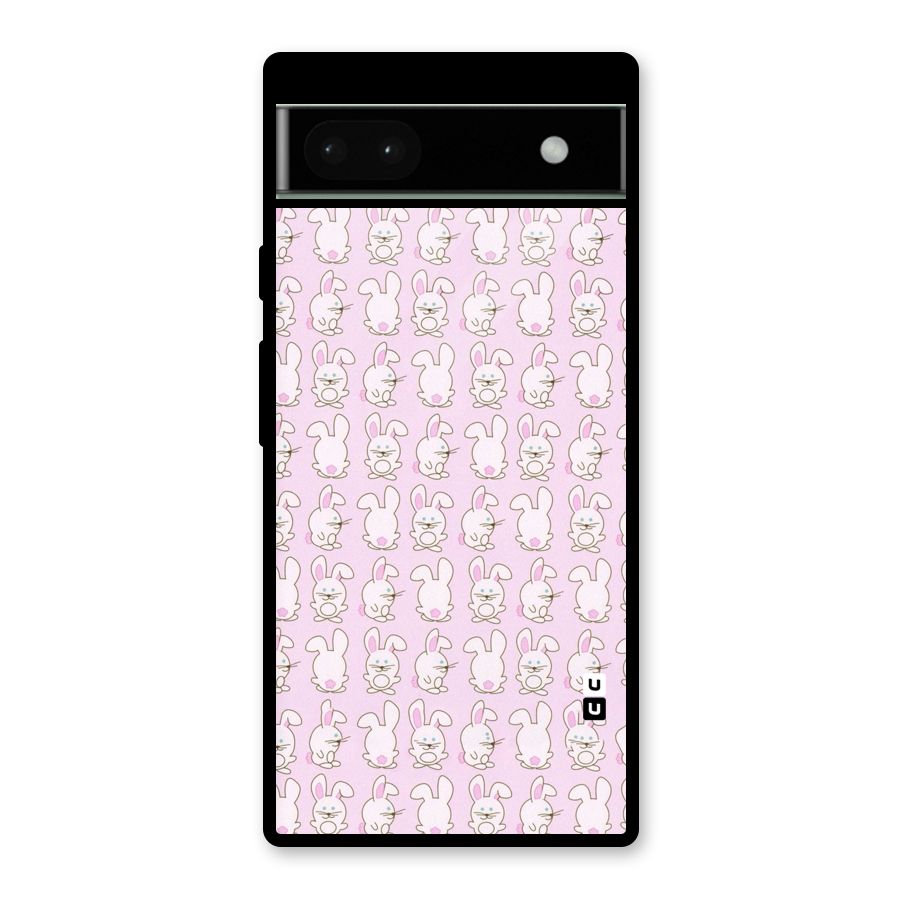 Bunny Cute Glass Back Case for Google Pixel 6a