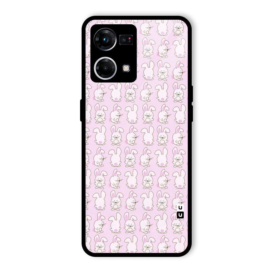 Bunny Cute Glass Back Case for Oppo F21 Pro 5G