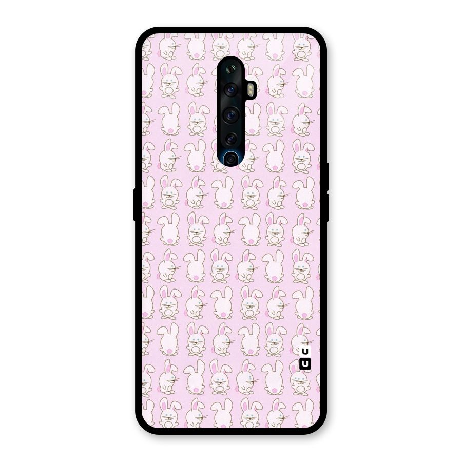 Bunny Cute Glass Back Case for Oppo Reno2 F