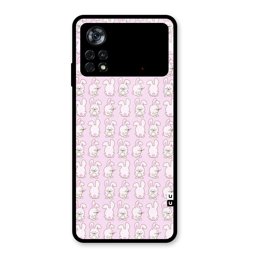 Bunny Cute Glass Back Case for Poco X4 Pro 5G