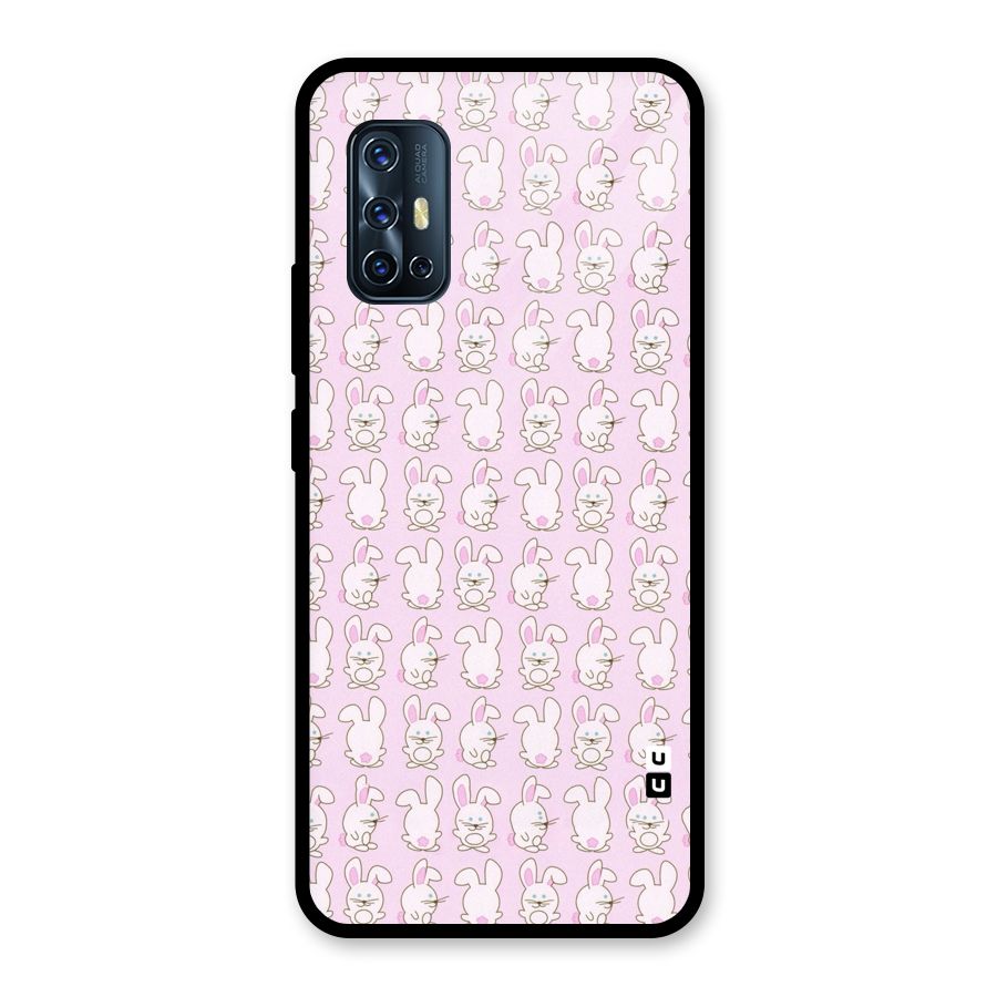 Bunny Cute Glass Back Case for Vivo V17