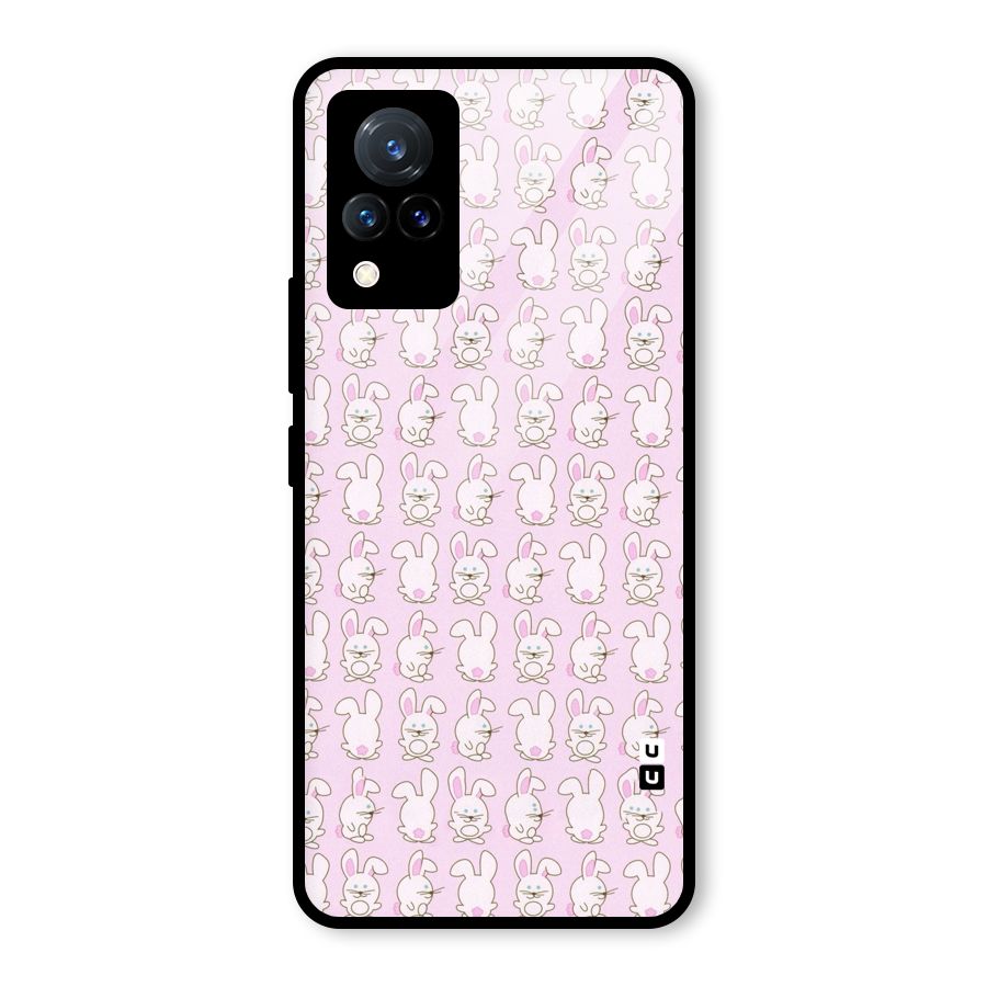 Bunny Cute Glass Back Case for Vivo V21 5G