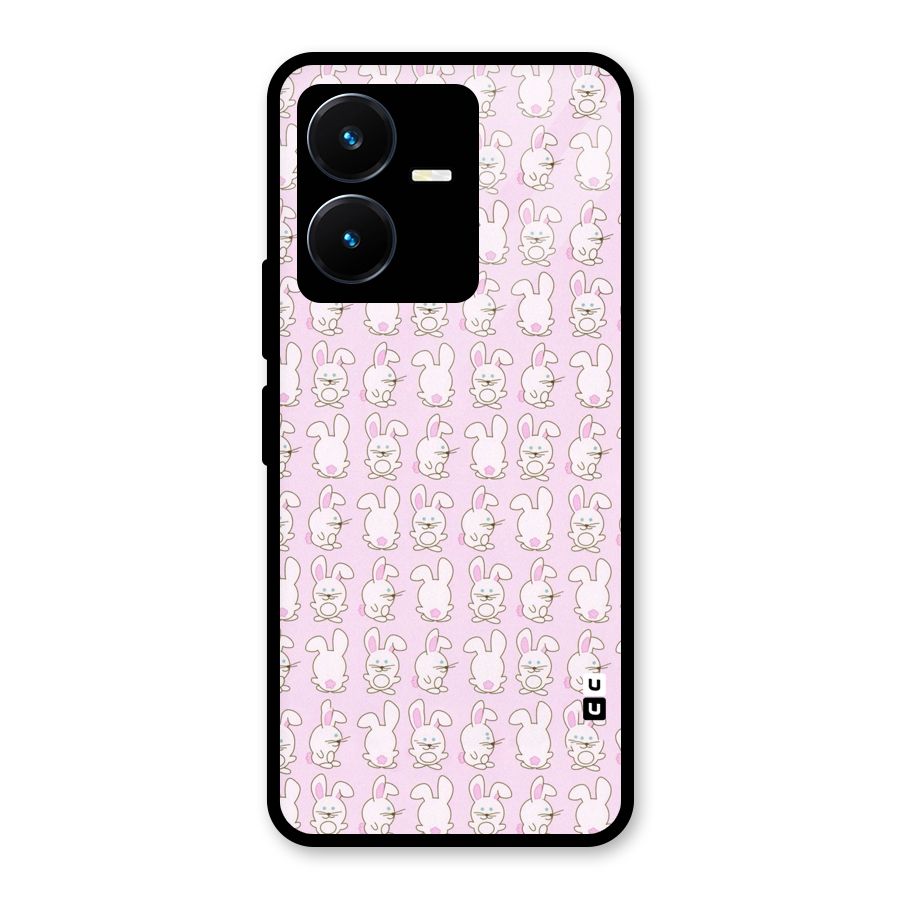 Bunny Cute Glass Back Case for Vivo Y22