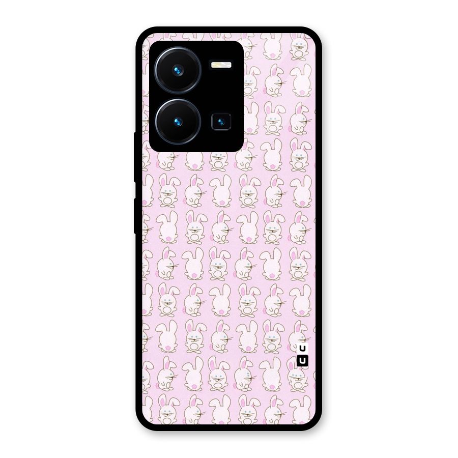 Bunny Cute Glass Back Case for Vivo Y35