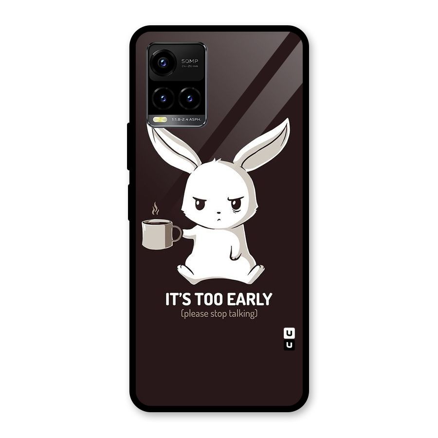 Bunny Early Glass Back Case for Vivo Y21A