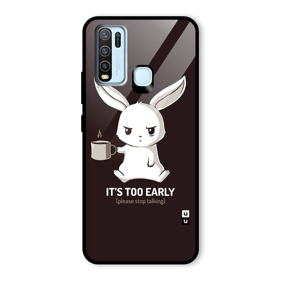 Bunny Early Glass Back Case for Vivo Y30