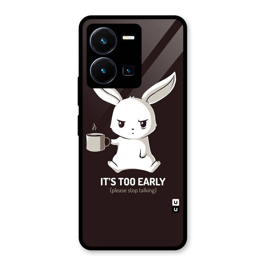 Bunny Early Glass Back Case for Vivo Y35
