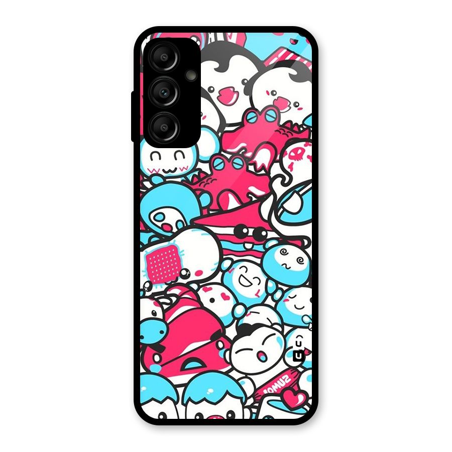 Bunny Quirk Glass Back Case for Galaxy A14 5G
