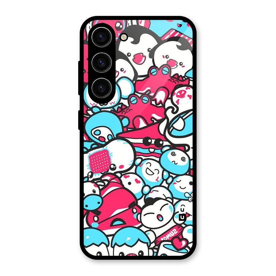 Bunny Quirk Glass Back Case for Galaxy S23