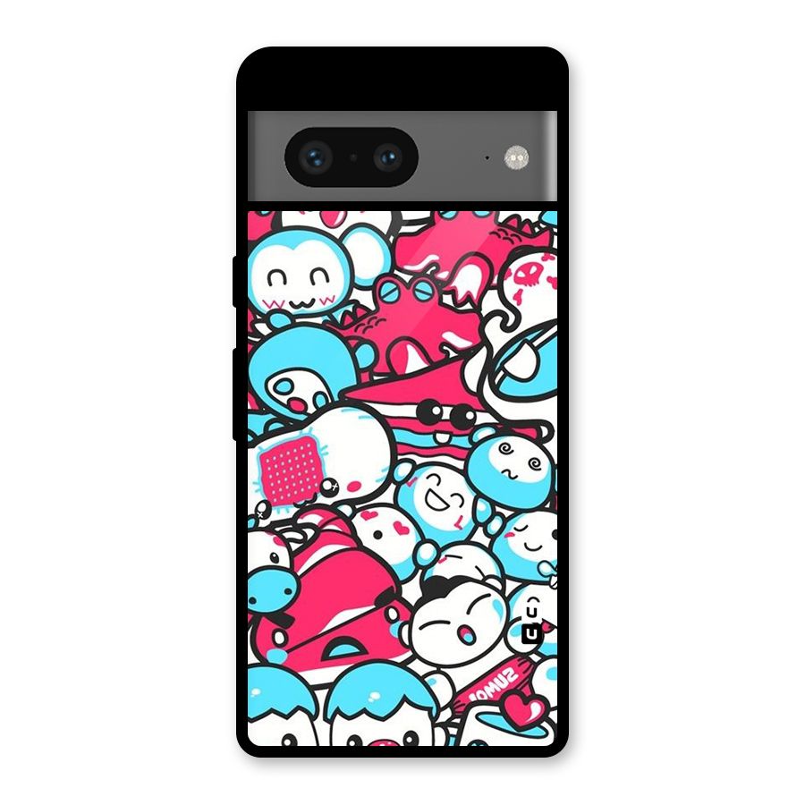 Bunny Quirk Glass Back Case for Google Pixel 7