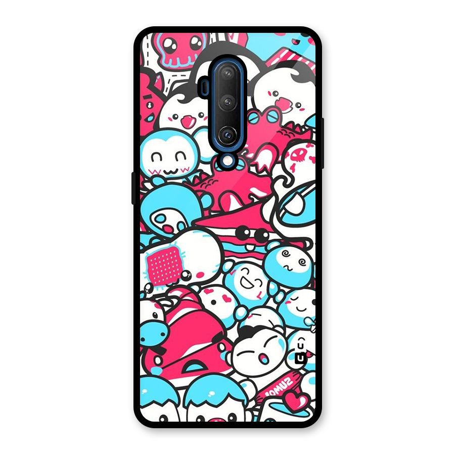 Bunny Quirk Glass Back Case for OnePlus 7T Pro
