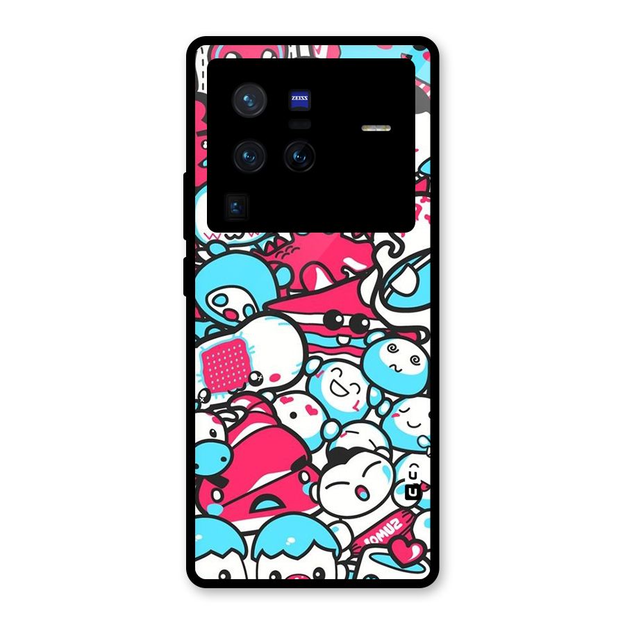 Bunny Quirk Glass Back Case for Vivo X80 Pro