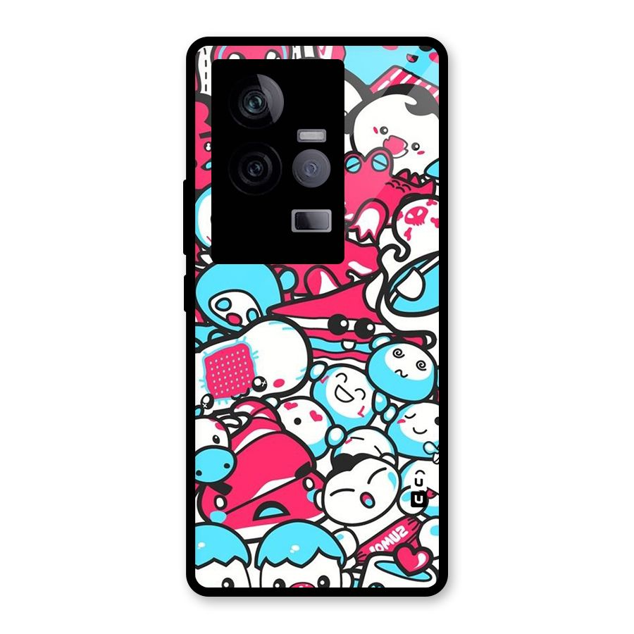 Bunny Quirk Glass Back Case for Vivo iQOO 11 5G