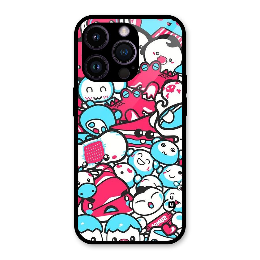 Bunny Quirk Glass Back Case for iPhone 14 Pro