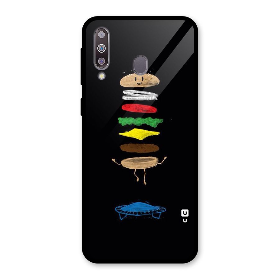Burger Jump Glass Back Case for Galaxy M30