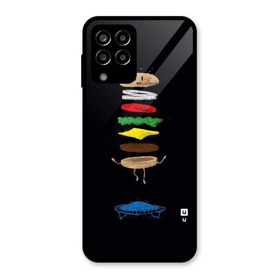 Burger Jump Glass Back Case for Galaxy M33