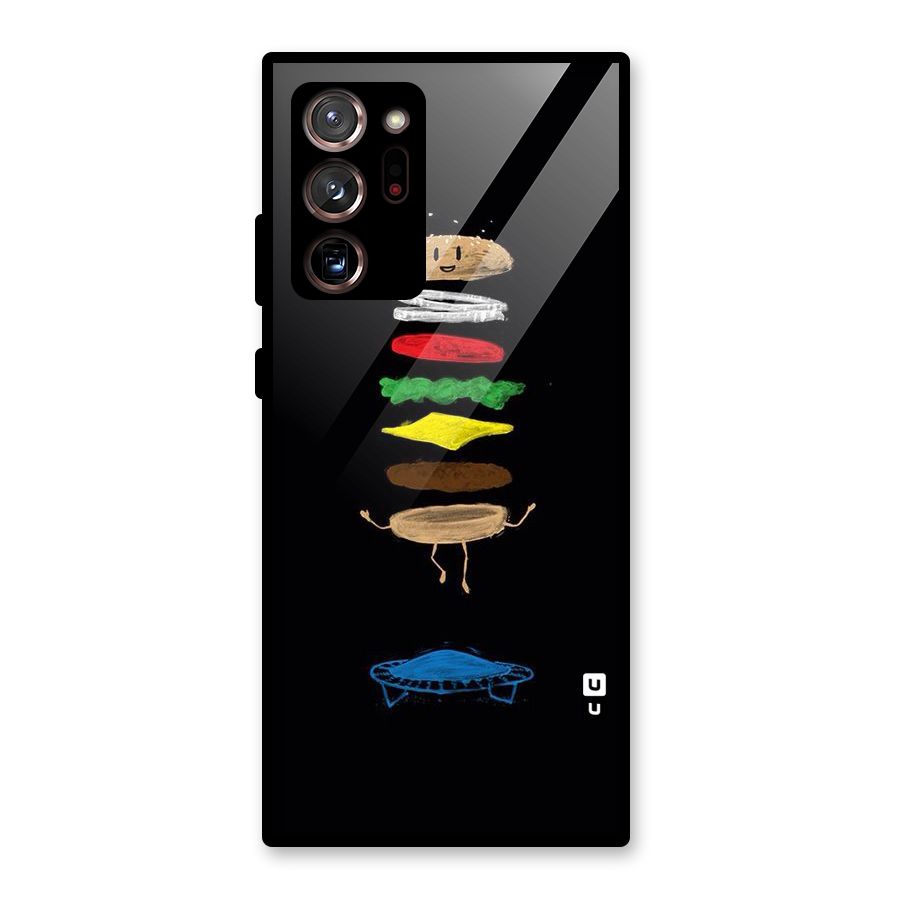 Burger Jump Glass Back Case for Galaxy Note 20 Ultra 5G