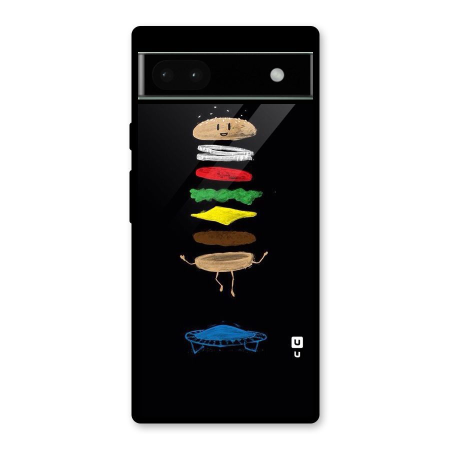 Burger Jump Glass Back Case for Google Pixel 6a