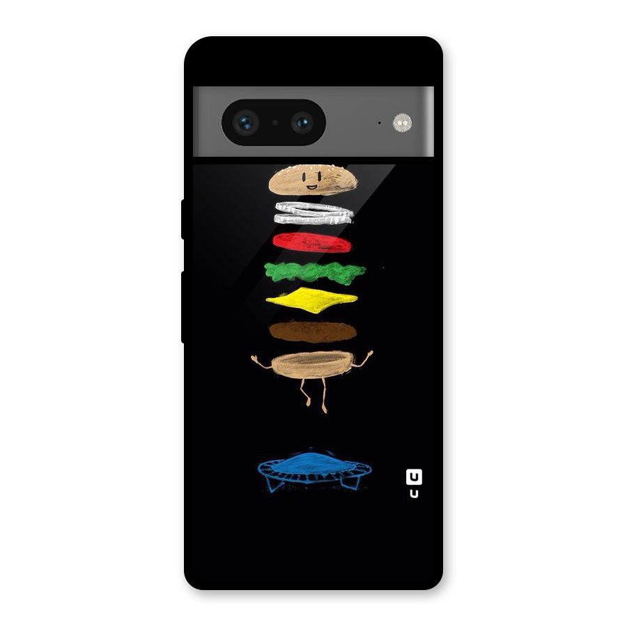 Burger Jump Glass Back Case for Google Pixel 7