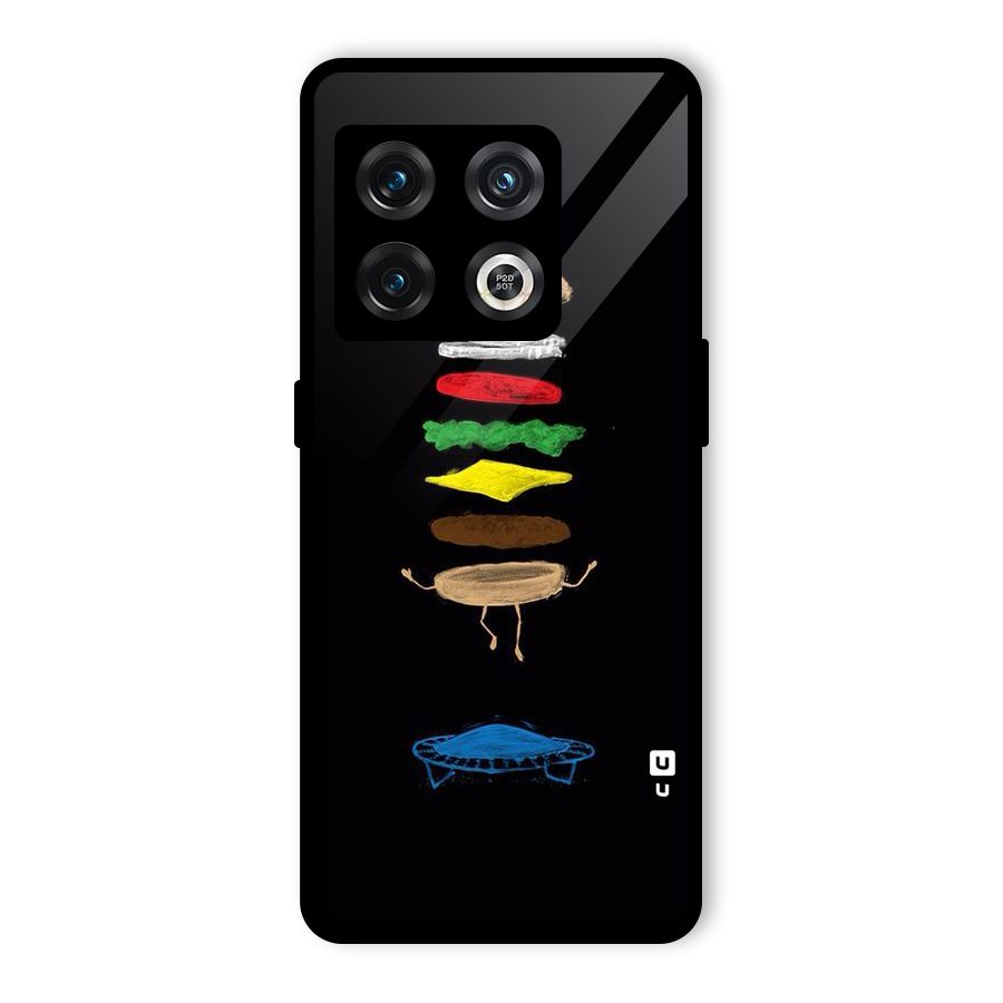 Burger Jump Glass Back Case for OnePlus 10 Pro 5G