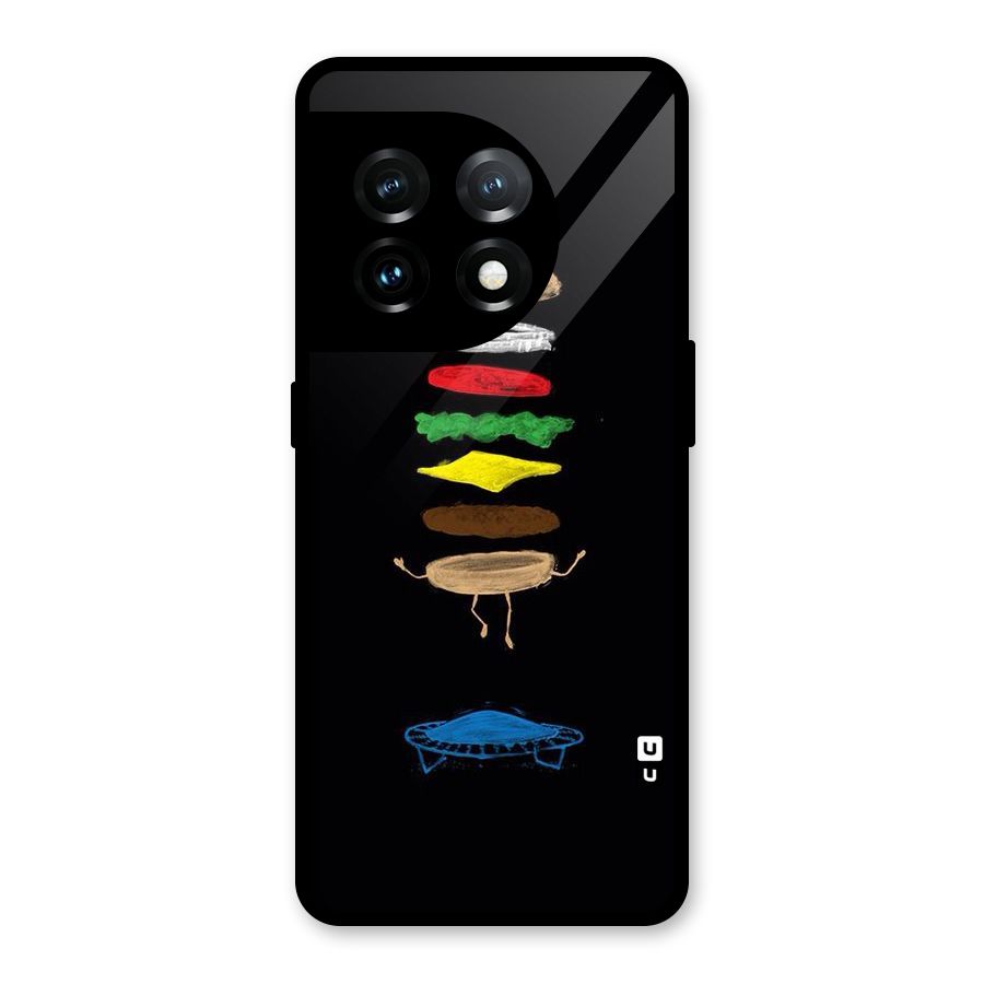 Burger Jump Glass Back Case for OnePlus 11