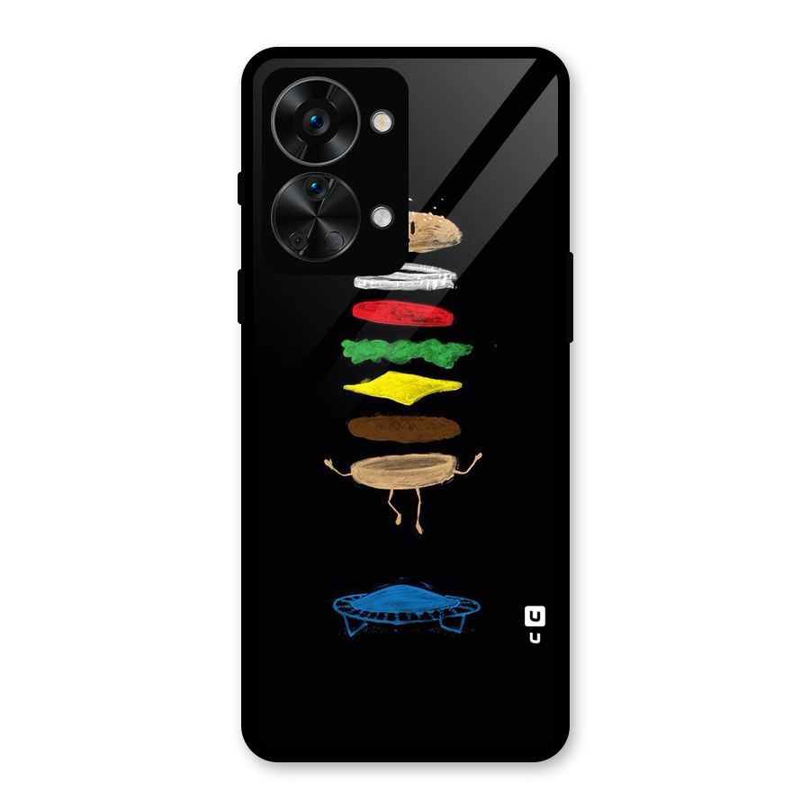 Burger Jump Glass Back Case for OnePlus Nord 2T