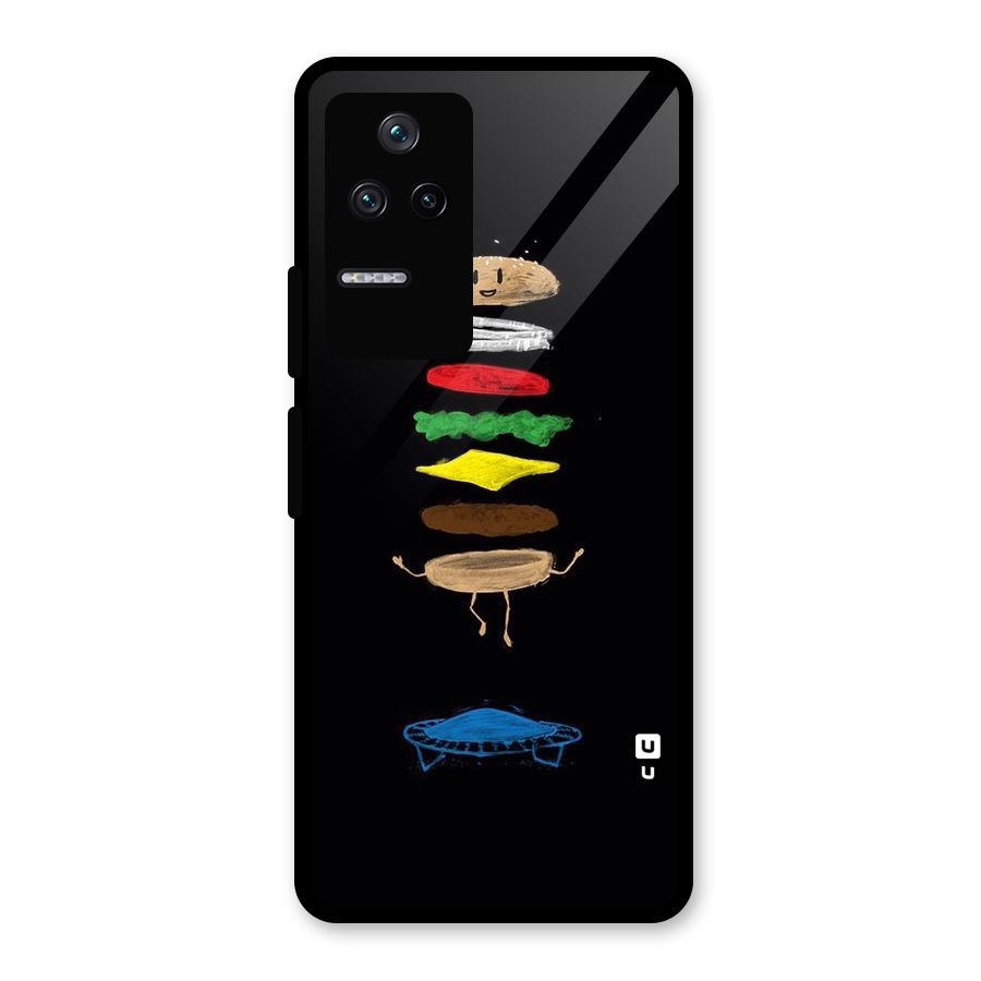 Burger Jump Glass Back Case for Poco F4 5G