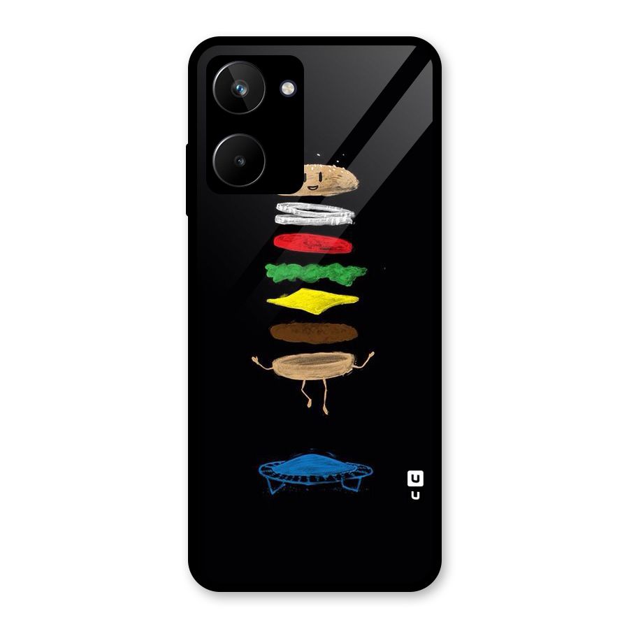 Burger Jump Glass Back Case for Realme 10
