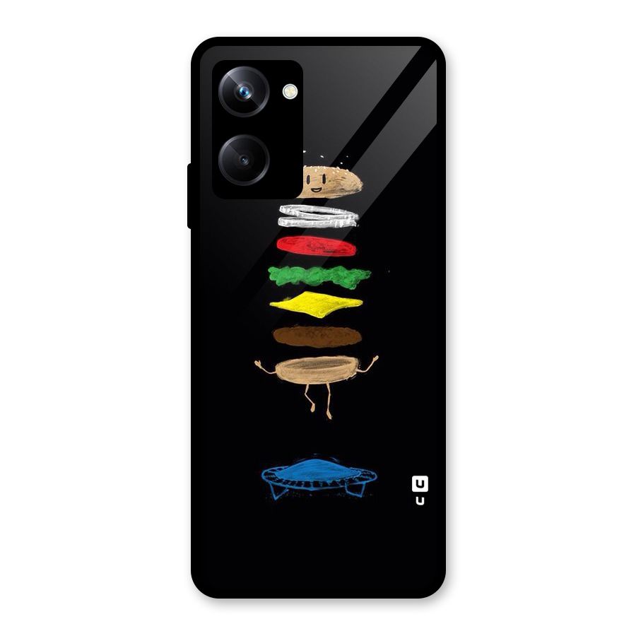 Burger Jump Glass Back Case for Realme 10 Pro